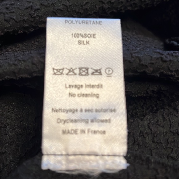 Vintage Nina Ricci Textured 100% Silk LBD - EU40/US10 - Picture 9 of 11